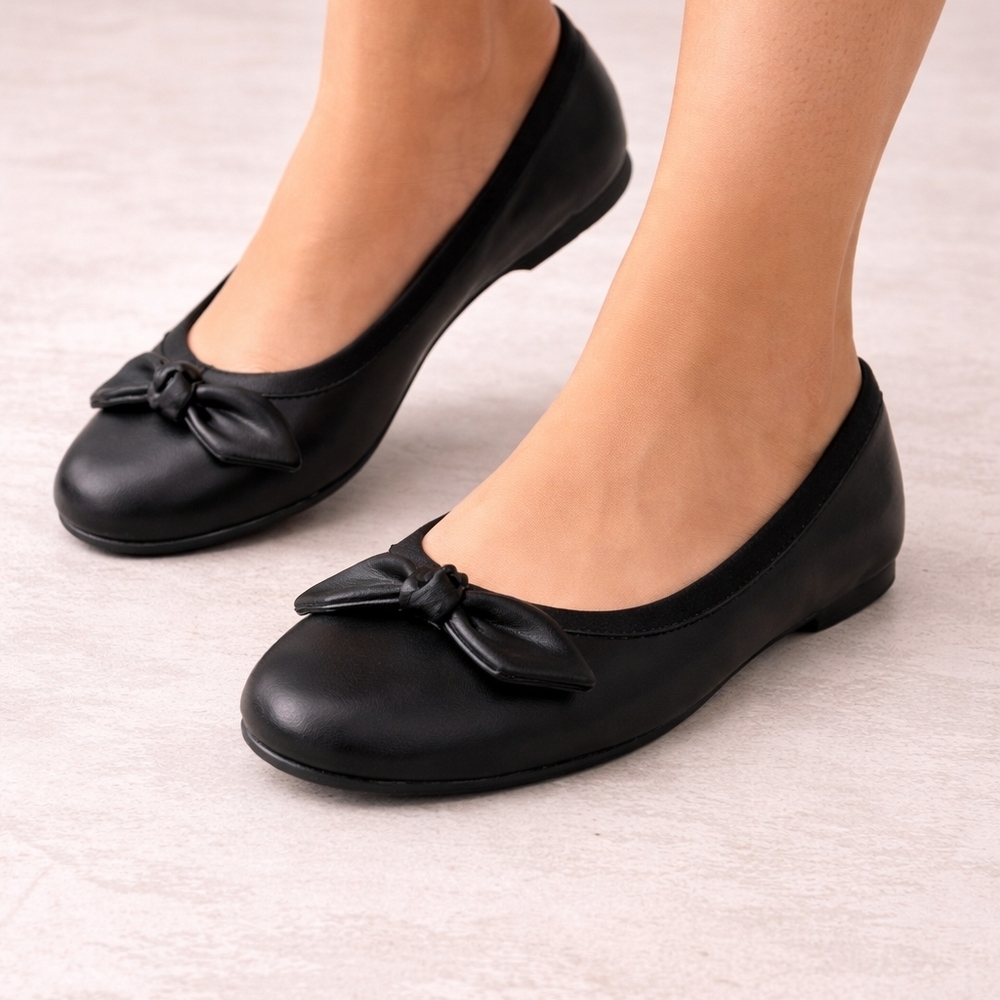Girls Black Ballet Flats Size 1 Slip On Dress Shoes Nordstrom Rack